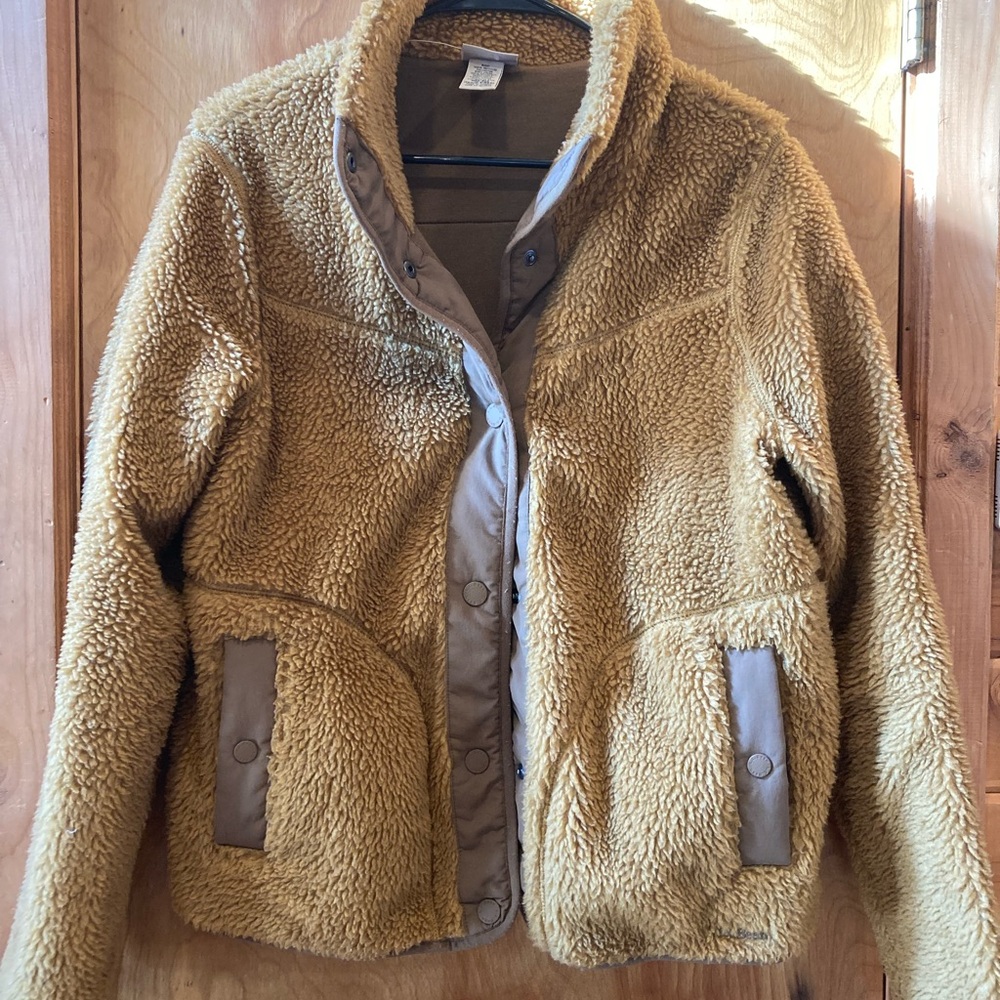 L.L. Bean Warm Brown Teddy Jacket